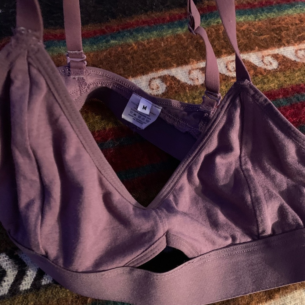 Richer Poorer Cut Out Bralette Plum Smoke